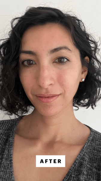 Pai after drying her hair with the Drybar Bouncer Diffuser